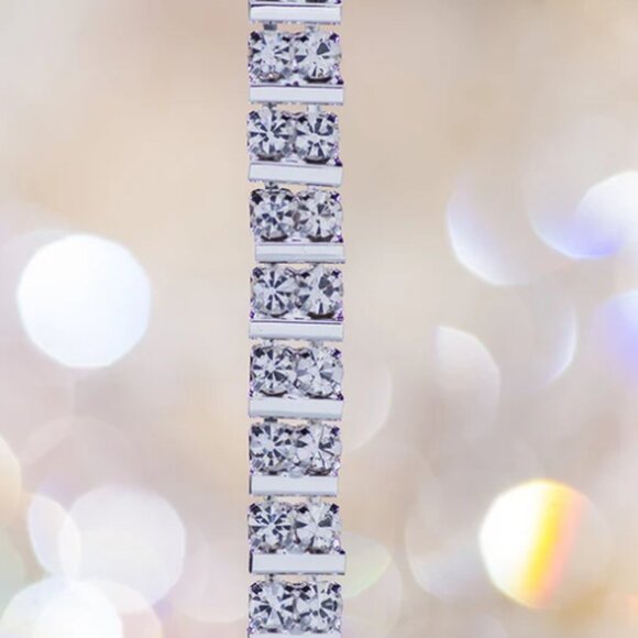 Brazilian Gisele White Gold Crystal Bra Straps | Pair | NWT (Multiple Available) - Picture 4 of 6